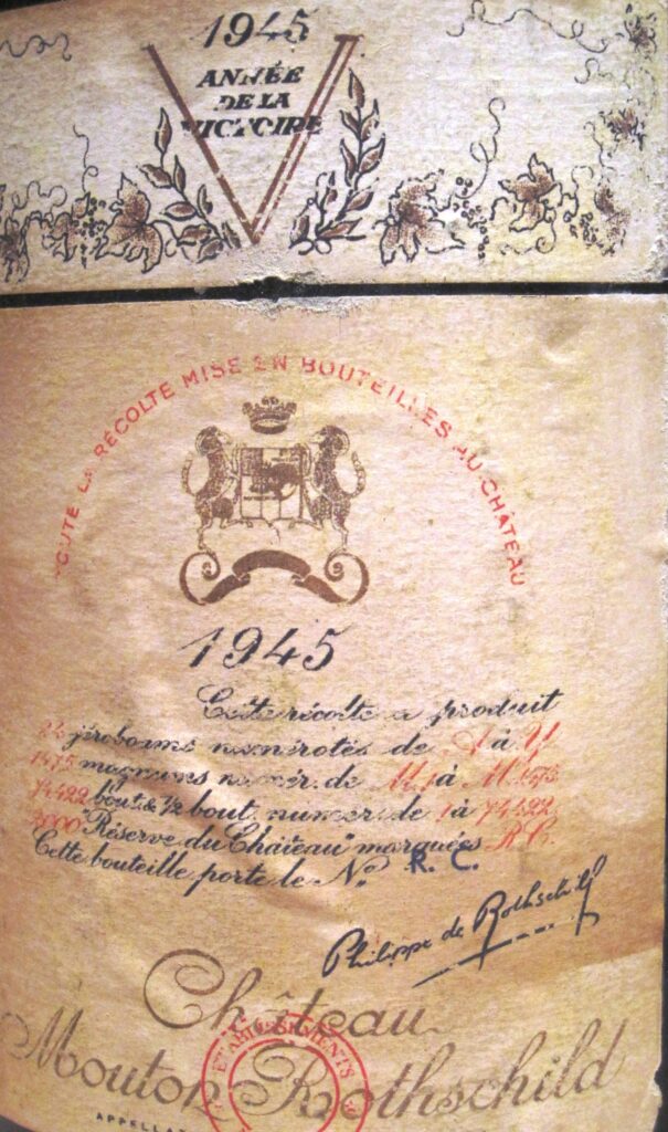 45 Mouton label 605x1024 My list of The 10 Best Wines Tasted during the last Decade