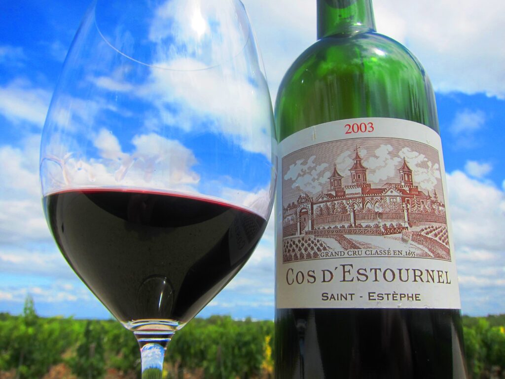 Cos dEstournel wine 1024x768 2010 Cos dEstournel, 2003 Cos dEstournel with Jean Guillaume Prats