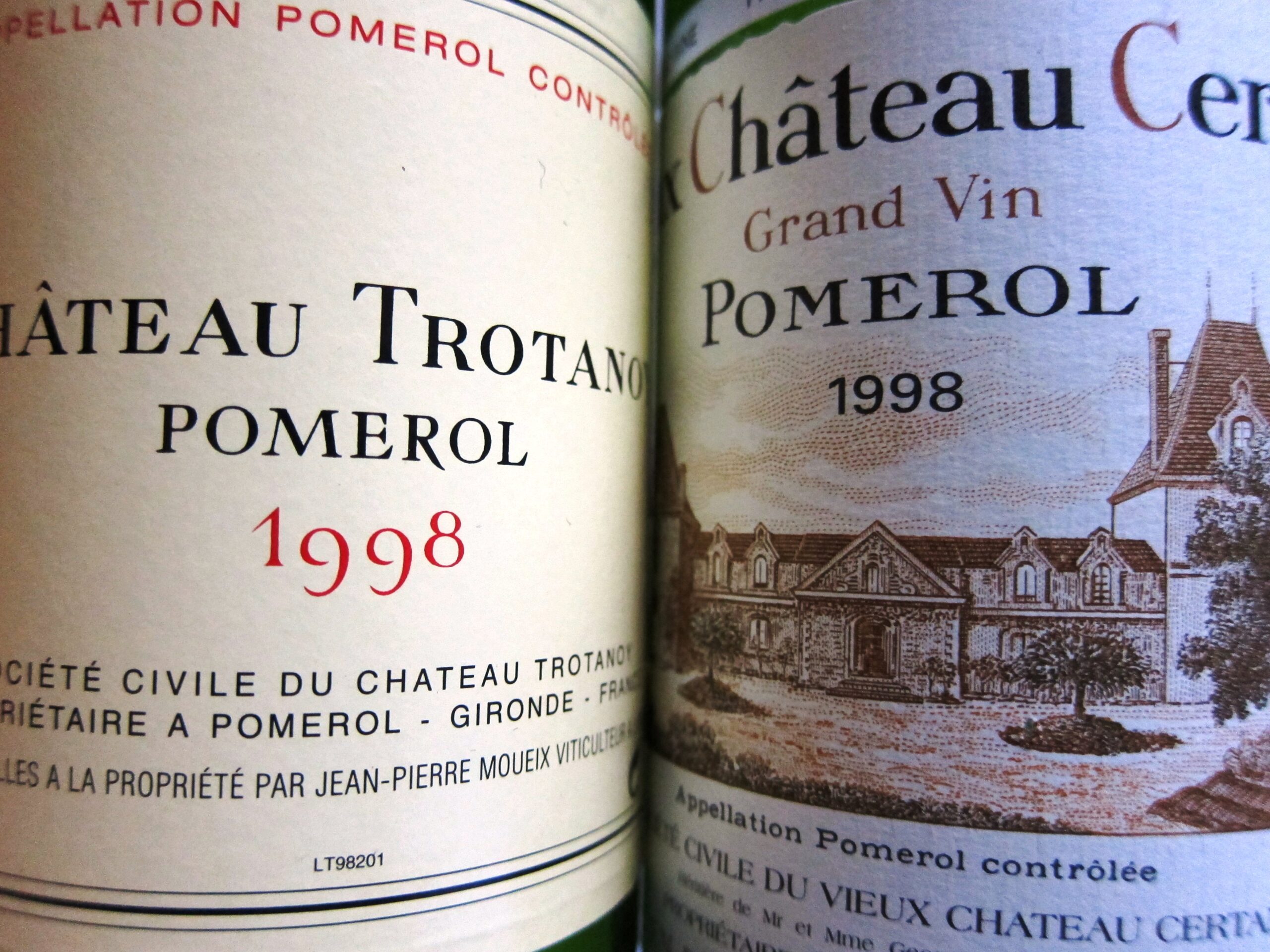 1998 Trotanoy, 1998 Vieux Chateau Certan Tasted, Reviewed, Compared