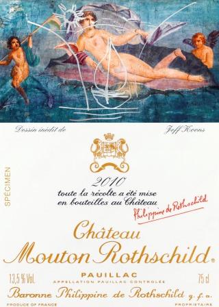 Mouton Rothschild 2010 Label From Famed Artist Jeff Koons