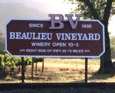 Beaulieu Vineyards Napa Valley California Wine Cabernet Sauvignon