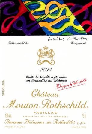 2011 Mouton Rothschild Label