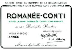 Burgundy wine label