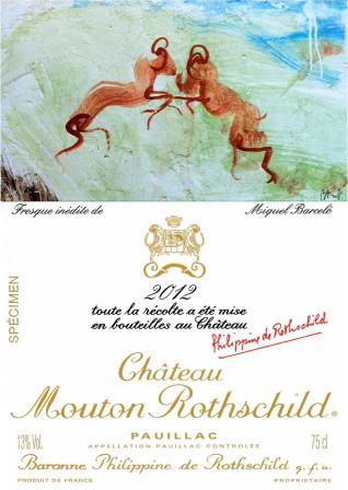 2012 Mouton Rothschild Label Features the Art of Miquel Barcelo